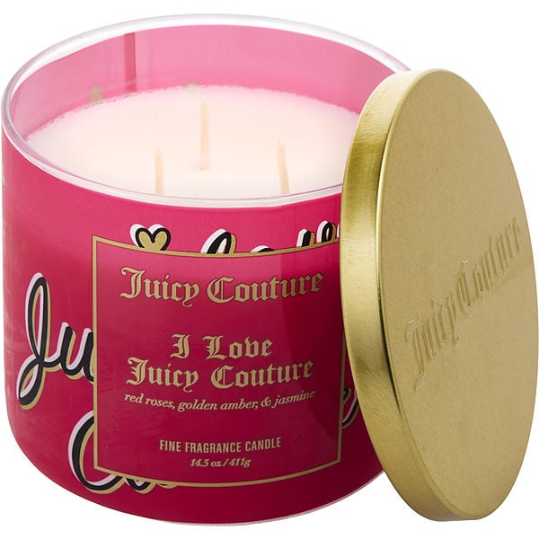 14.5 Oz Soy Wax Blend 3 Wick Candle - I Love Juicy Couture