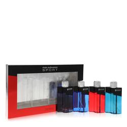 4 X 0.5oz Sport Edt Spray ( One Each Of Sport Blue, Sport Red, Sport Aqua, Sport Black)