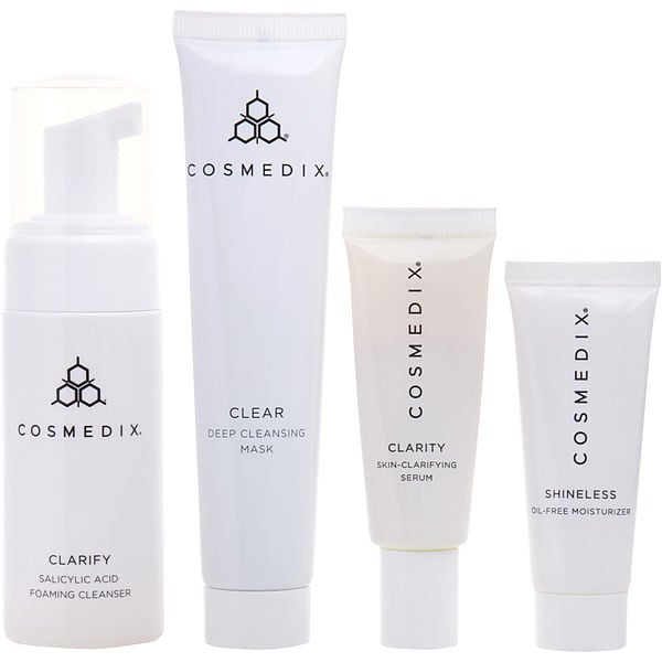 Clarifying & Cleansing 4-Piece Essentials Kit: Clarify 60ml + Clarity 15ml + Clear 30ml + Shineless 15ml 4pcs