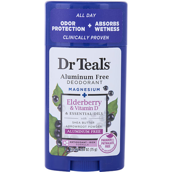 Aluminum Free Deodorant - Magnesium+ Elderberry & Vitamin D & Essential Oils 75g/2.65oz