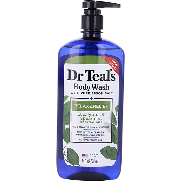 Body Wash With Pure Epsom Salt - Relax & Relief With Eucalyptus & Spearmint 710ml/24oz