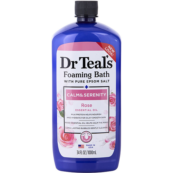 Foaming Bath With Pure Epsom Salt Milk And Rose 1000ml/34oz