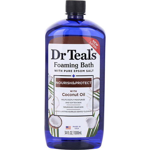 Foaming Bath With Pure Epsom Salt Nourish & Protect With Coconut Oil 1000ml/34oz