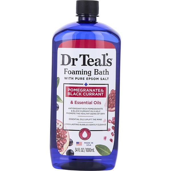 Foaming Bath With Pure Epsom Salt Pomegranate & Black Currant With Essential Oils 1000ml/34oz