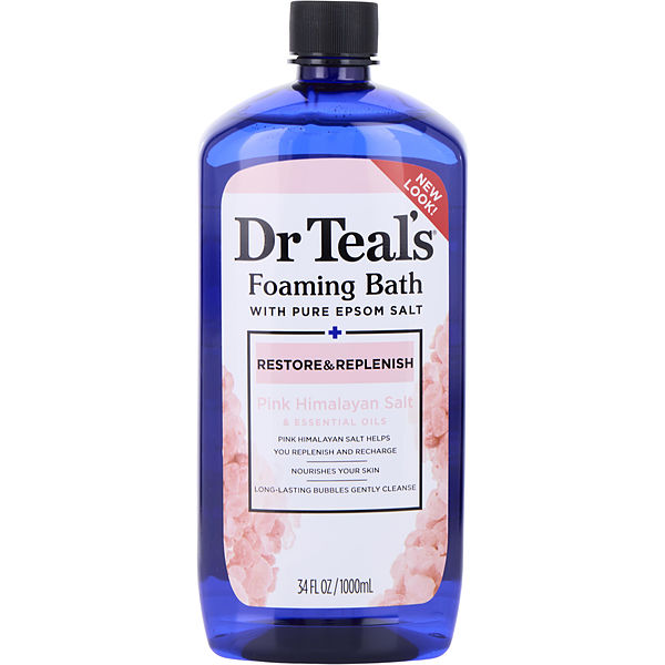 Foaming Bath With Pure Epsom Salt Restore & Replenish With Pink Himalayan 1000ml/34oz