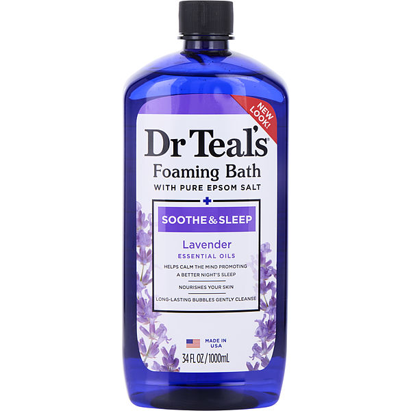 Foaming Bath With Pure Epsom Salt Soothe & Sleep With Lavender 1000ml/34oz