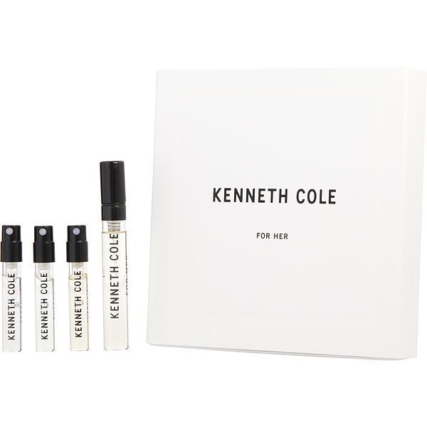 4 Piece Mini Variety With Kenneth Cole For Her Eau De Parfum 0.13 Oz & Intensity & Energy & Serenity And All Are Edt Spray Vial