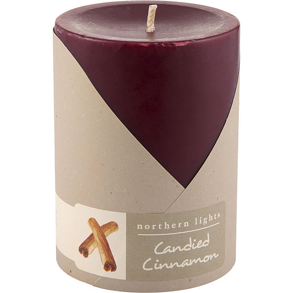 One 3x4 Inch Pillar Candle. Burns Approx. 80 Hrs.