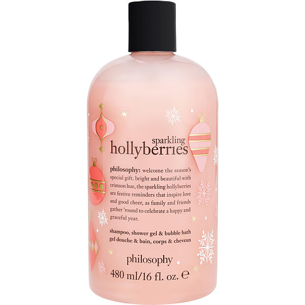 Sparkling Hollyberries Shampoo, Shower Gel & Bubble Bath 480ml/16oz Tester