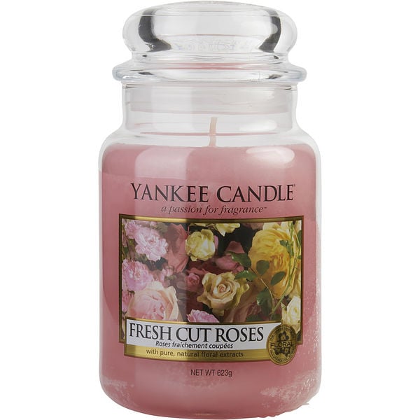 Fresh Cut Roses Scented Large Jar 22 Oz