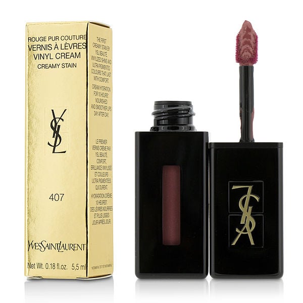 Rouge Pur Couture Vernis A Levres Vinyl Cream Creamy Stain - # 407 Carmin Session 5.5ml/0.18oz