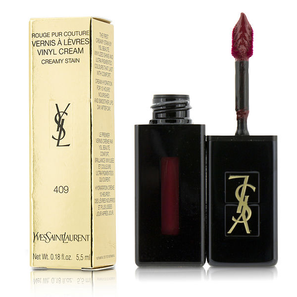Rouge Pur Couture Vernis A Levres Vinyl Cream Creamy Stain - # 409 Burgundy Vibes 5.5ml/0.18oz