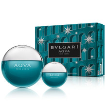 AQVA POUR HOMME 2 PCS SET: 3.4 EAU DE TOILETTE SPRAY + 0.5 EAU DE TOILETTE SPRAY