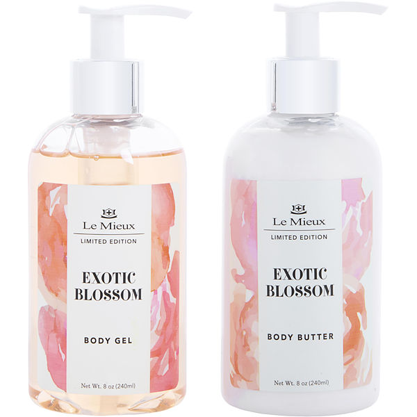 Exotic Blossom Set: Body Gel 8oz & Body Butter 8oz 2pcs