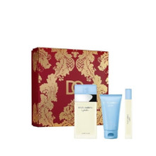 LIGHT BLUE 3 PCS SET FOR WOMEN: 3.3 EAU DE TOILETTE SPRAY + 0.33 EAU DE TOILETTE SPRAY + 1.7 BODY CREAM