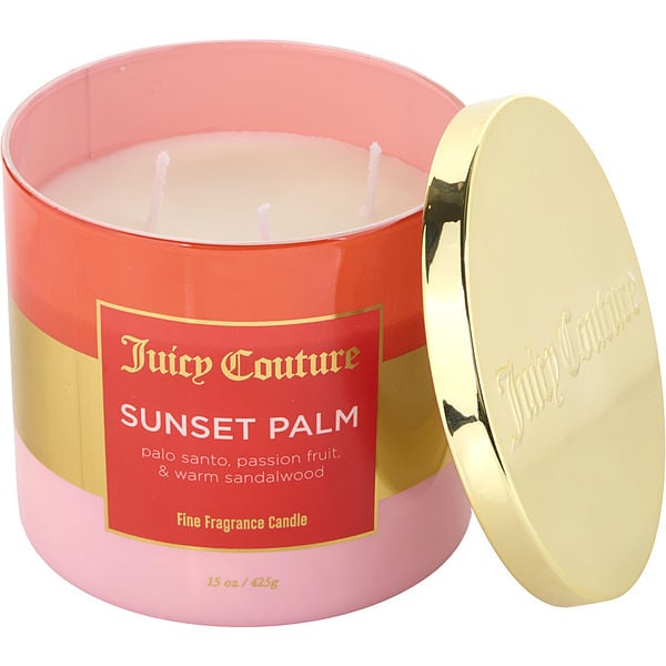 14.5 Oz Soy Wax Blend 3 Wick Candle - Sunset Palm