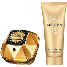 LADY MILLION FABULOUS 2 PCS SET: 2.7 EAU DE PARFUM INTENSE SPRAY + 3.4 BODY LOTION