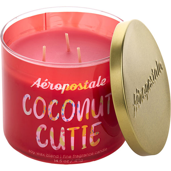 14.5 Oz Soy Wax Blend 3 Wick Candle - Coconut Cutie