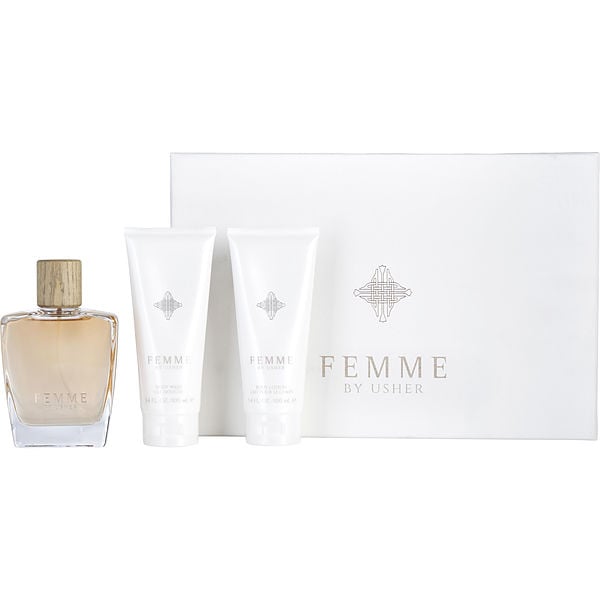 Gift Set - 3.4 Oz Eau De Parfum Spray + 3.4 Oz Body Lotion + 3.4 Oz Shower Gel