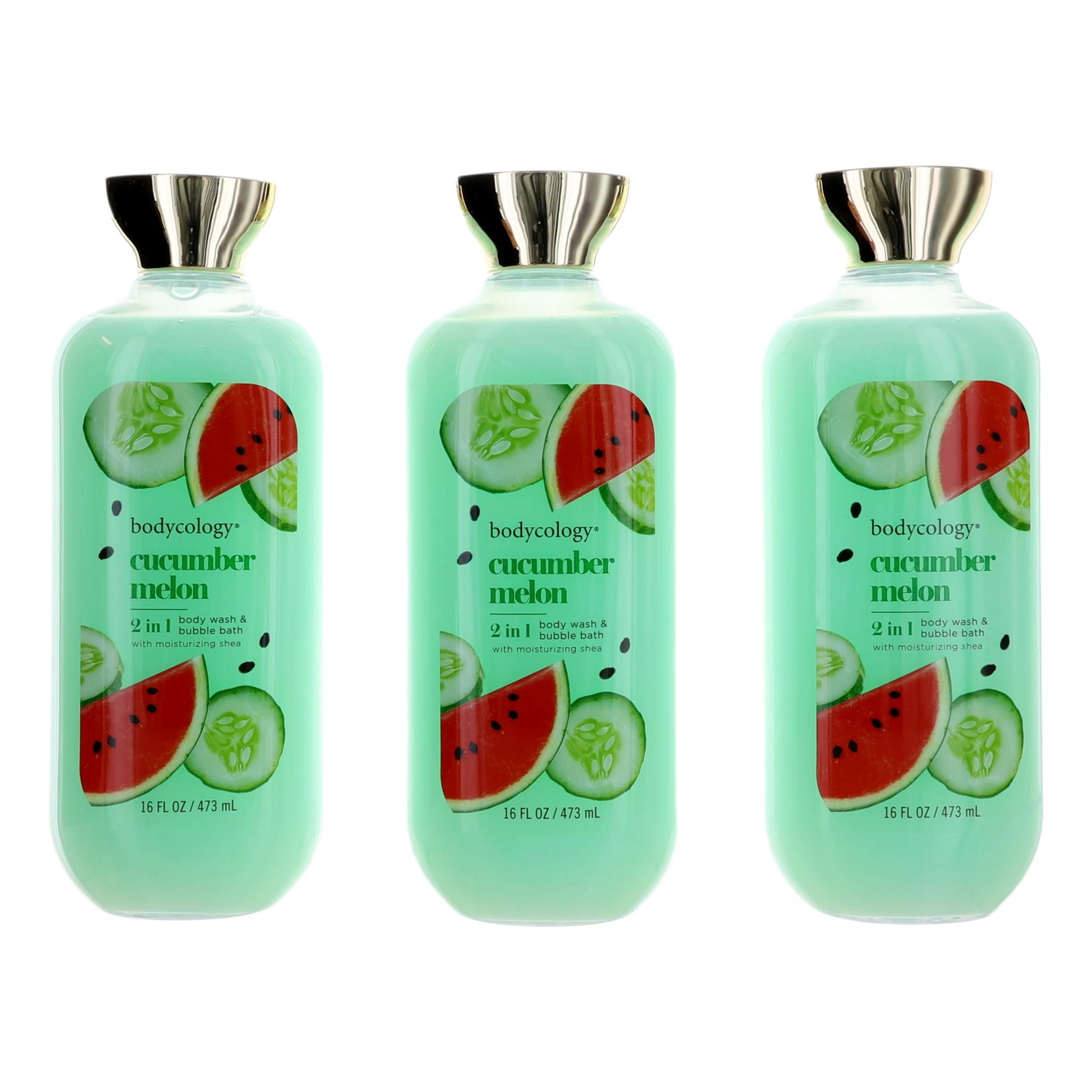 3 Pack 16 Oz 2 In 1 Body Wash & Bubble Bath For Women