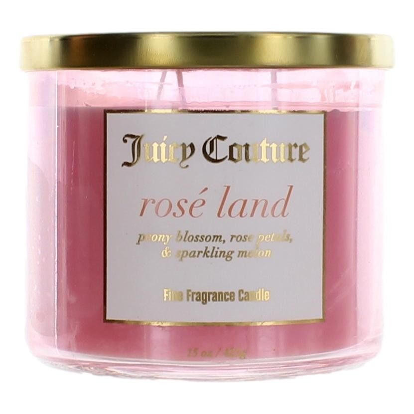 14.5 Oz Soy Wax Blend 3 Wick Candle - Rose Land