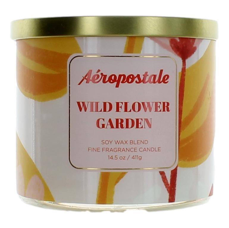 14.5 Oz Soy Wax Blend 3 Wick Candle - Wild Flower Garden