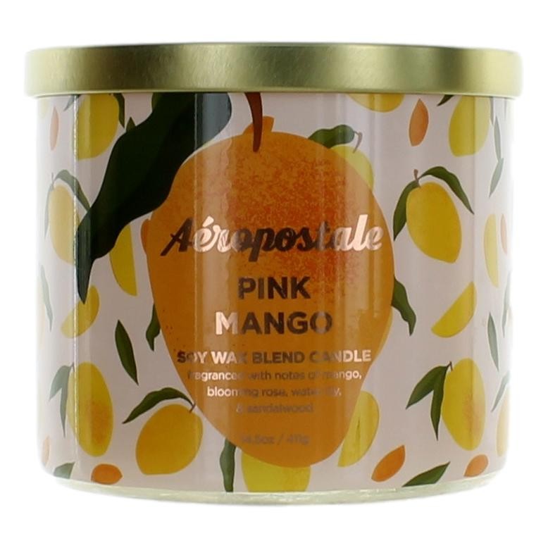 14.5 Oz Soy Wax Blend 3 Wick Candle - Pink Mango