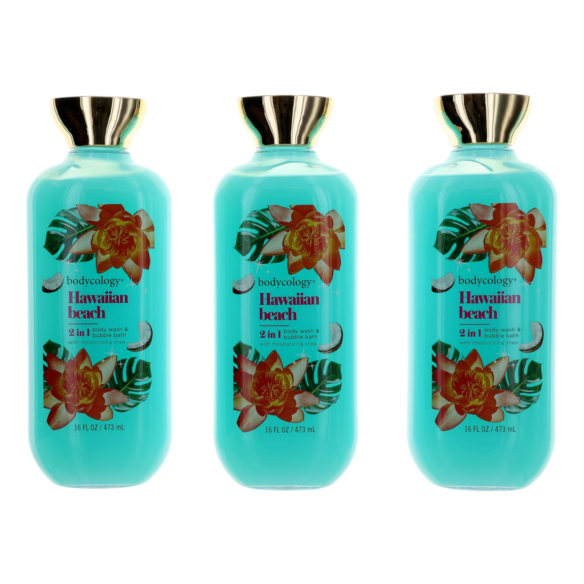 3 Pack 16 Oz 2 In 1 Body Wash & Bubble Bath For Women