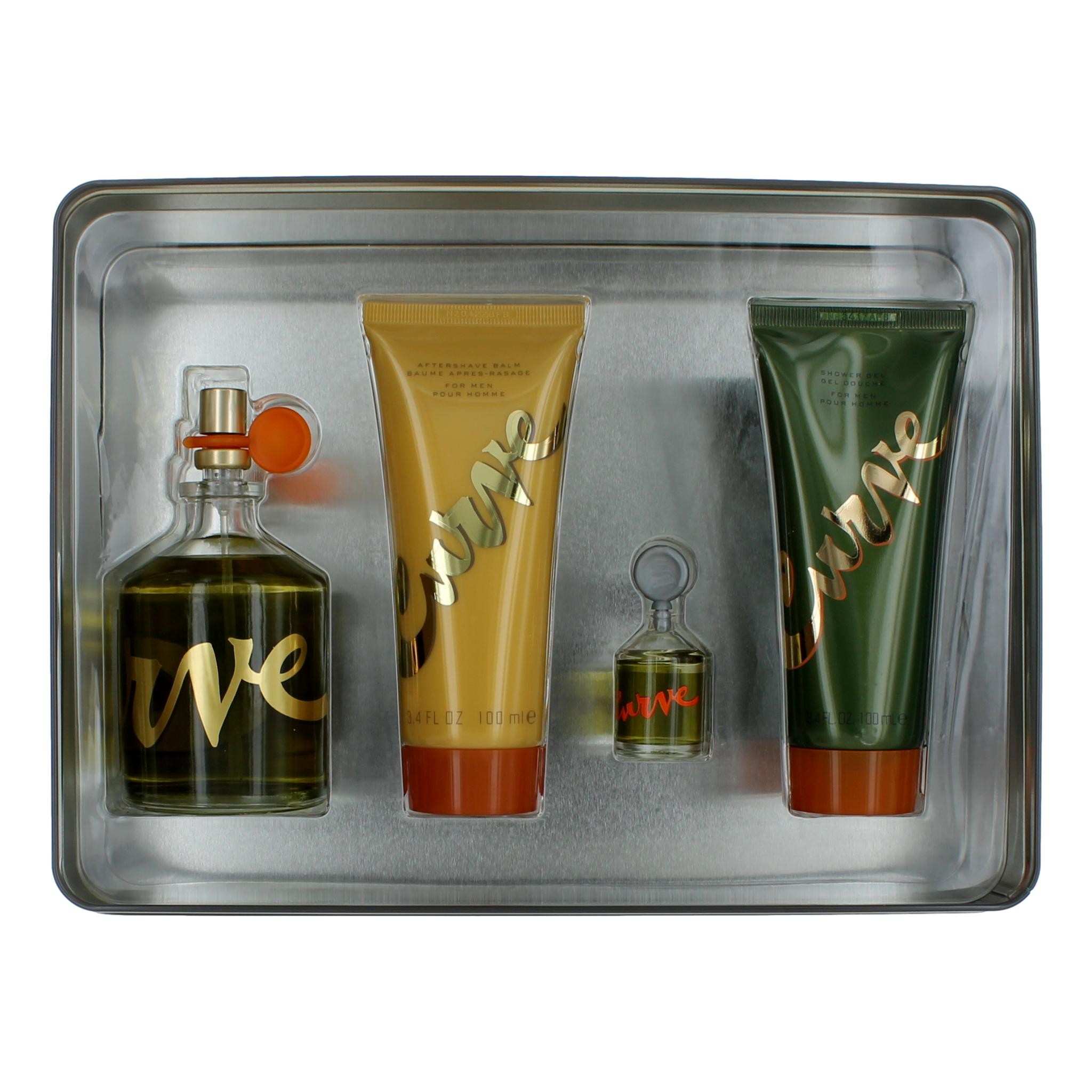 4 Piece Gift Set For Men With 4.2 Oz In A Tin Box